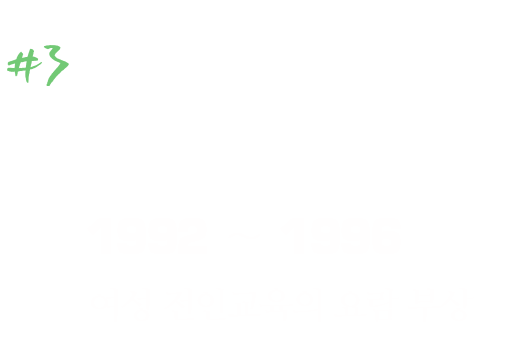 자부 1992~1996 여성 전인교육의 요람 부상